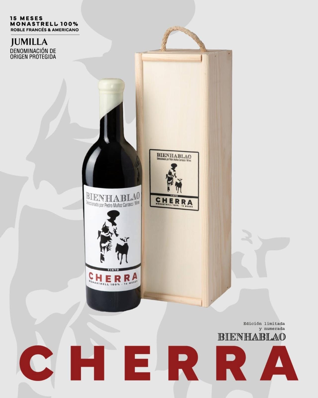 Tinto Cherra 15 meses - Caja madera